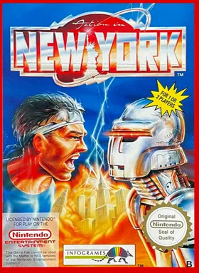 Action in New York (Europe) box cover front